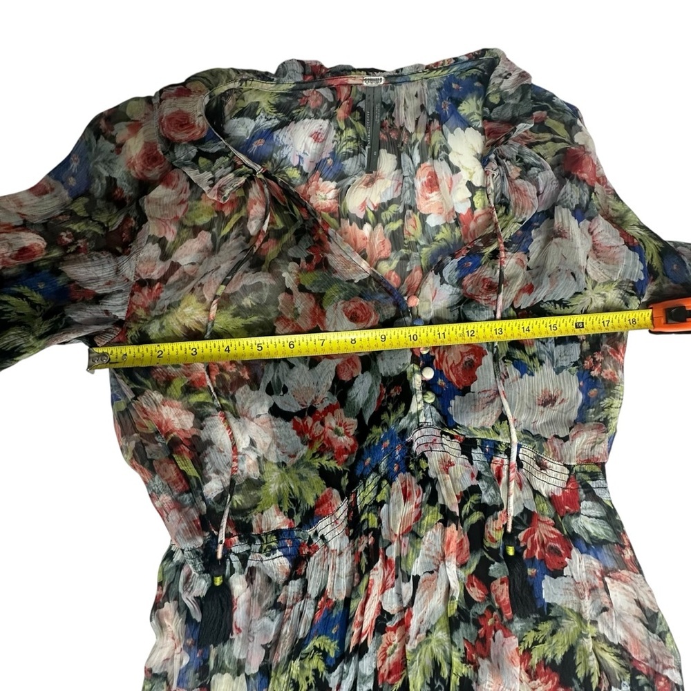 Anthropologie Marais Printed Chiffon Maxi Gown xs - Picture 9 of 12